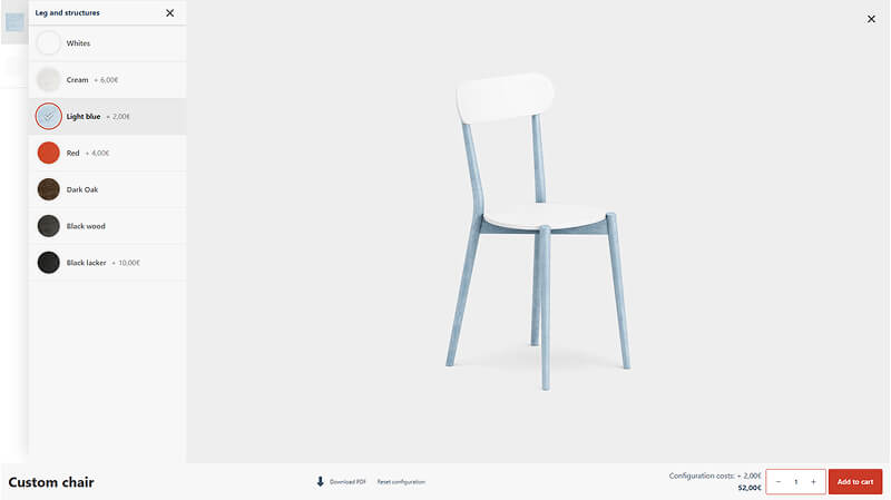 Product Configurator for WooCommerce showing layer-based system with transparent image stacking