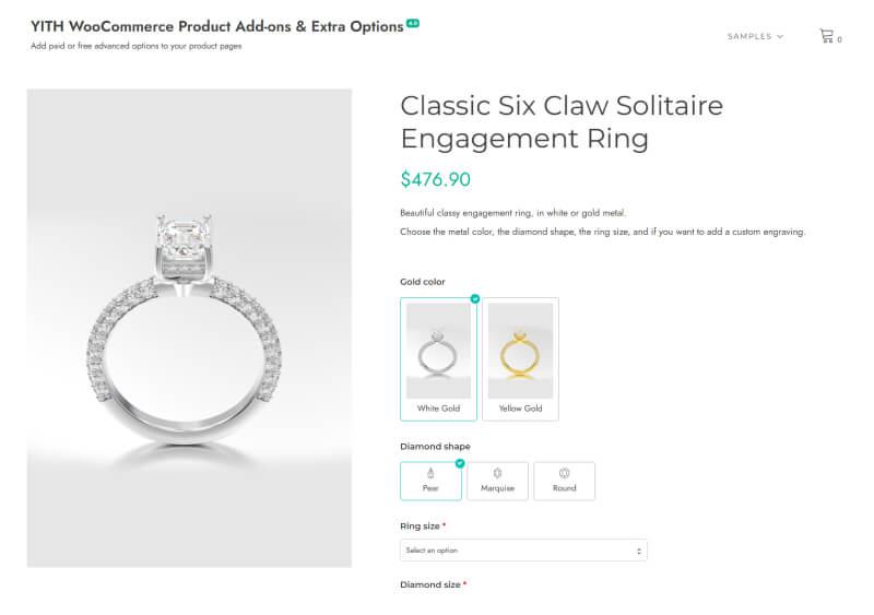 YITH WooCommerce Product Add-Ons showing comprehensive add-ons within YITH ecosystem
