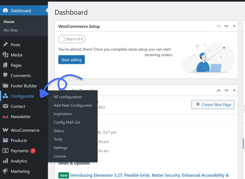 WP Configurator Pro Live Configurator