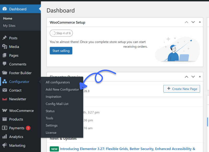 Create New Configurator