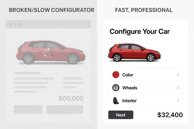 slow vs fast configurator
